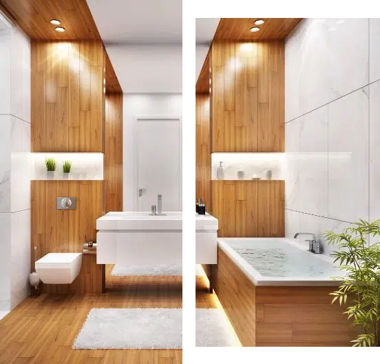 Redesign for a bathroom in New Hampshire. Bathroom designers.